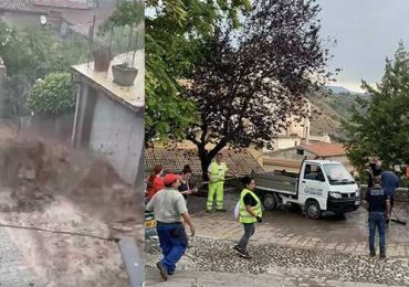 Meteo. Bomba d'<b>acqua</b> a Lungro: cascate di fango travolgono le strade, nessun ferito