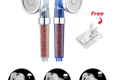 Filtro Alta Pressione Filtro Soffione Doccia Risparmio Acqua, Staccabile 3 Modalità