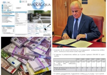 Imperia, <b>acqua</b>: stangata in arrivo sulle bollette nei prossimi 4 anni. Il commissario Scajola ...
