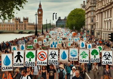 Grande marcia a Londra contro l'inquinamento dell'<b>acqua</b> - MeteoWeb