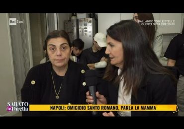 Omicidio Santo Romano: il dolore della mamma - Sabato in diretta 09/11/2024 - YouTube