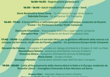 “Mare Nostrum - La <b>gestione</b> dell'<b>acqua</b> in provincia di Salerno”: convegno con Scuderi ed ...