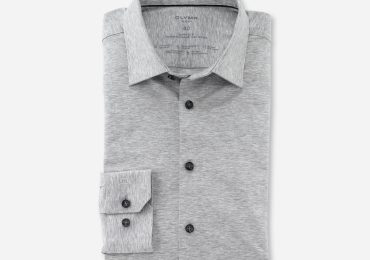 Olymp Camicia olymp grigio chiaro in jersey super slim fit online - OristanoNoi