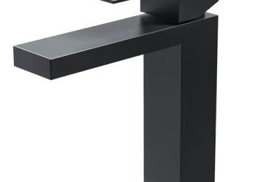 FORIOUS Rubinetto Bagno Lavabo Nero Opaco, Miscelatore Bagno con Altezza del Becco ...