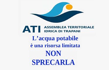 L'<b>acqua</b> potabile è una risorsa pubblica. Non sprecarla - Comune di Trapani