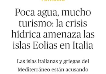 Poca <b>acqua</b>, molto turismo : all'estero vedono le Eolie minacciate dalla crisi idrica