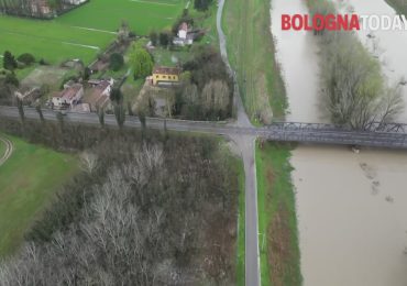 Vi portiamo in sorvolo sul Reno dopo le forti piogge |VIDEO - BolognaToday