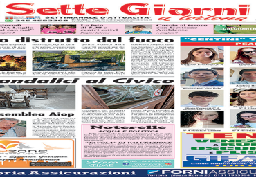 La pagina flash di Sette Giorni - Edizione dell'11.7.25 - - Settegiorni a Tortona