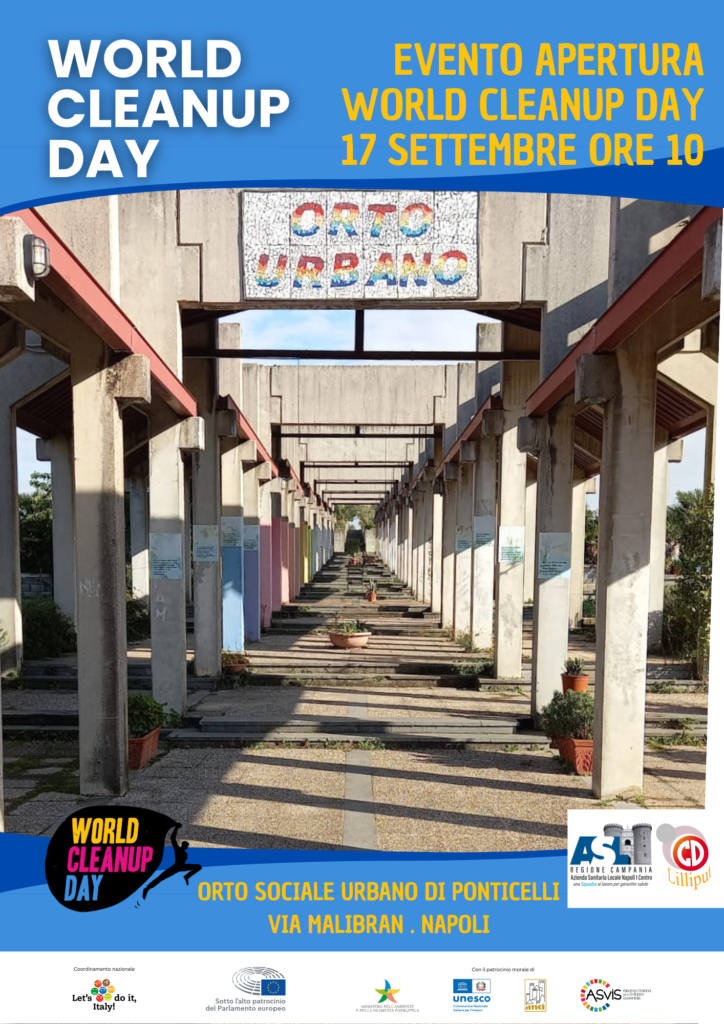 World Cleanup Day Italia 2025, il 17 settembre l'evento inaugurale a Ponticelli (NA)